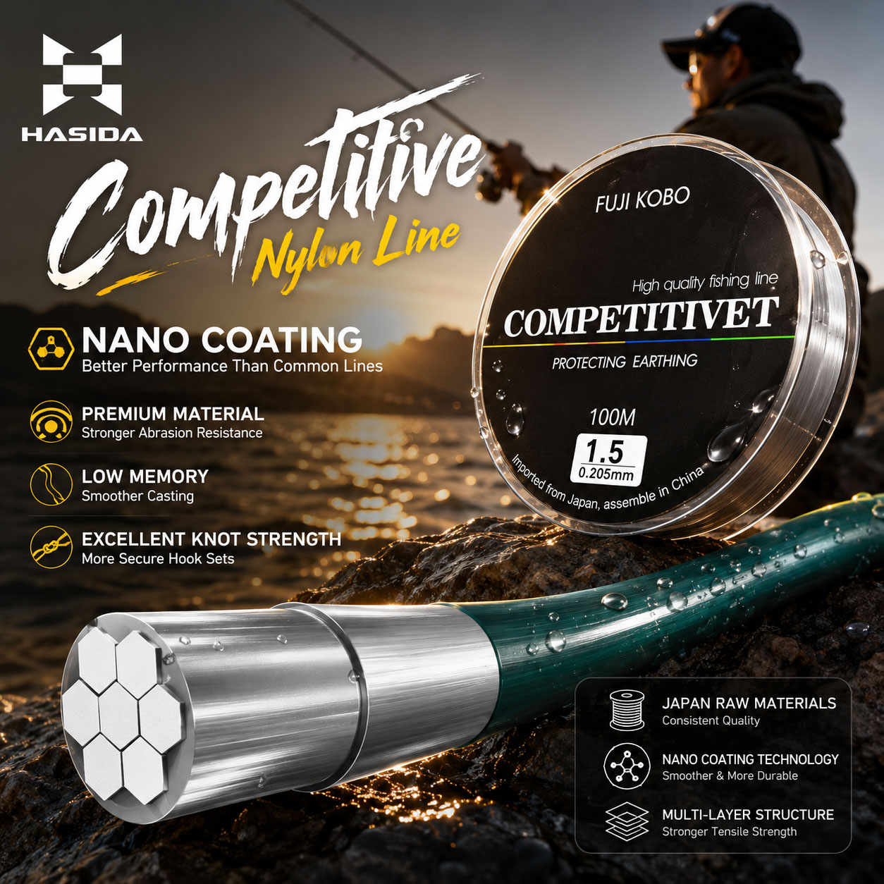 HASIDA FUJI KOBO Nylon Japanes - Copolymer Line review and price