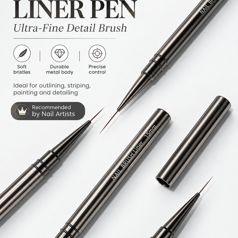 Ultra‑Fine Nail Liner Brush 6‑ - Tippet Line review and price