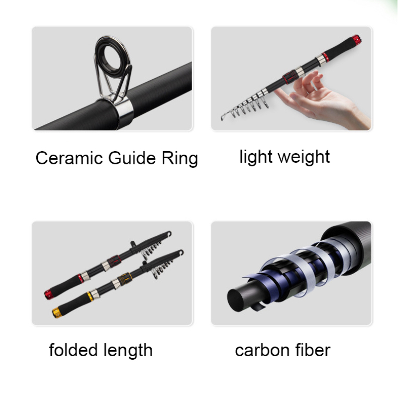Carbon Fiber Fishing Rod 2.1m  - Freshwater Line review and price