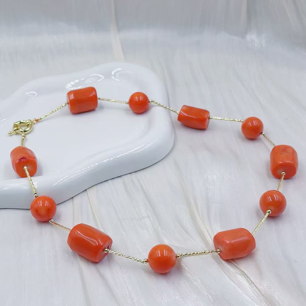 12-16mm Orange Women Vintage   - Freshwater Line review and price